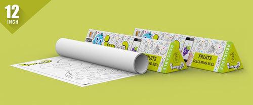 Fruits Reusable Wall Colouring Roll (12 inch)-Interactive AR Learning