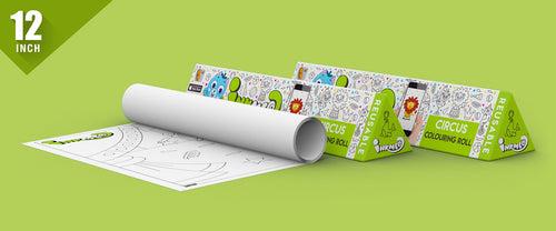 Circus Reusable Wall Colouring Roll (12 inch)- Immersive AR Education
