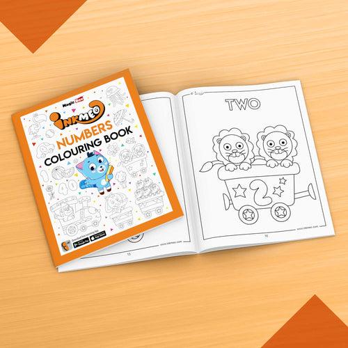 Numbers Reusable Colouring Books for Kids-Enhanced Learning with AR