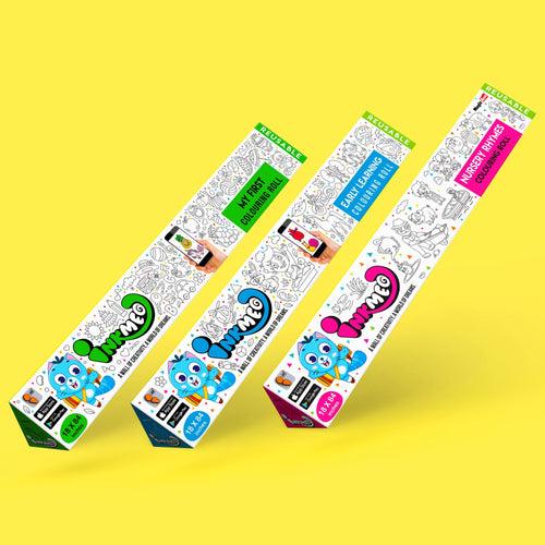 All in One Pack Reusable Colouring Rolls-Interactive AR Learning