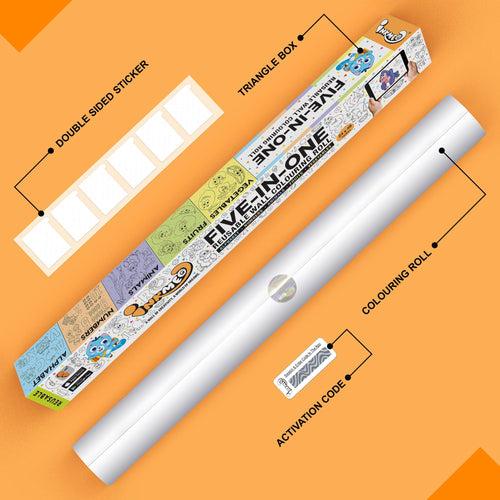 Five-in-One Reusable Wall Colouring Roll- AR Experiential Learning