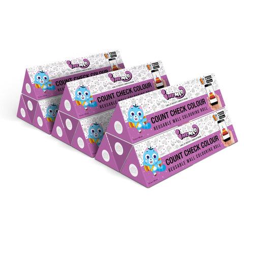 Count Check Colour Reusable Wall Colouring Roll (6 inch)-AR Interactive Learning