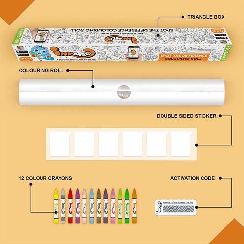 Spot the Difference Colouring Roll (18 inch) - AR Learning & Fun