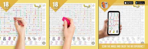 Word Search Reusable Colouring Roll (18 inch) - Augmented Reality Technology