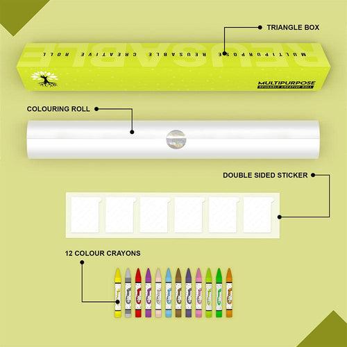 Multipurpose Reusable Wall Colouring Rolls