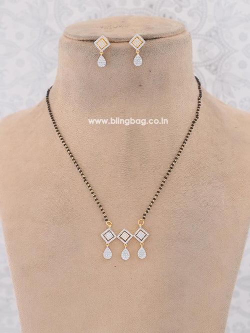 Golden Avery Pendant Mangalsutra Set