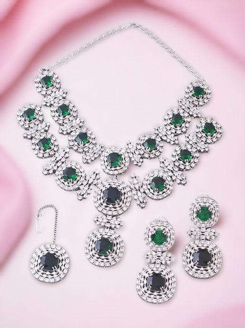 Emerald Teresa Zirconia Jewellery Set