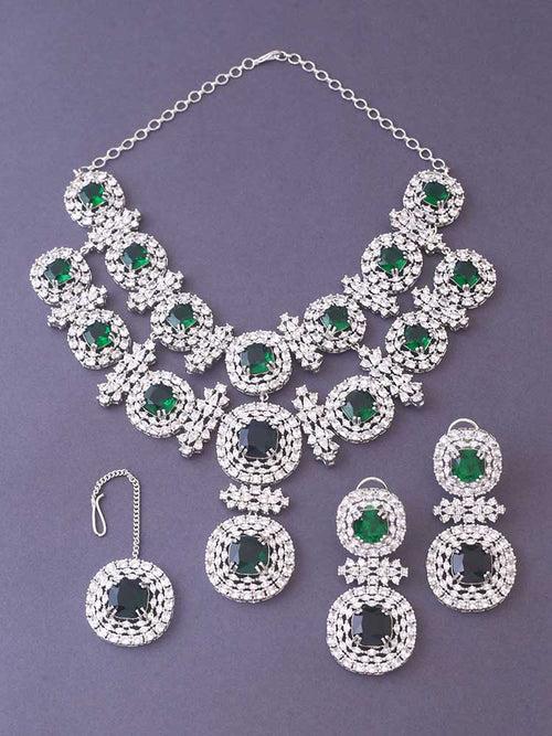 Emerald Teresa Zirconia Jewellery Set