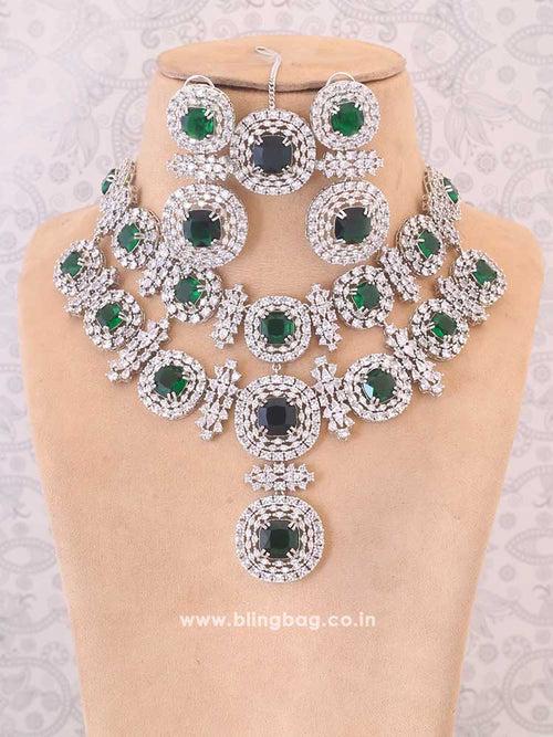 Emerald Teresa Zirconia Jewellery Set