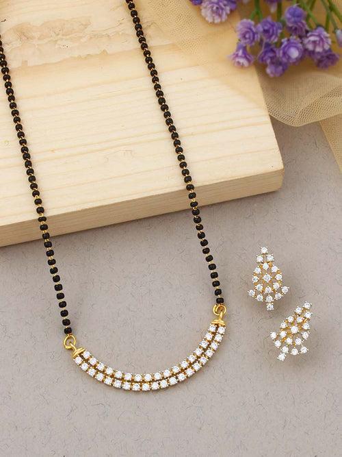 Golden Salma Mangalsutra Set