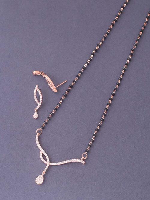 Rose Gold Adelina Mangalsutra Set