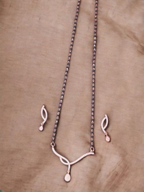 Rose Gold Adelina Mangalsutra Set