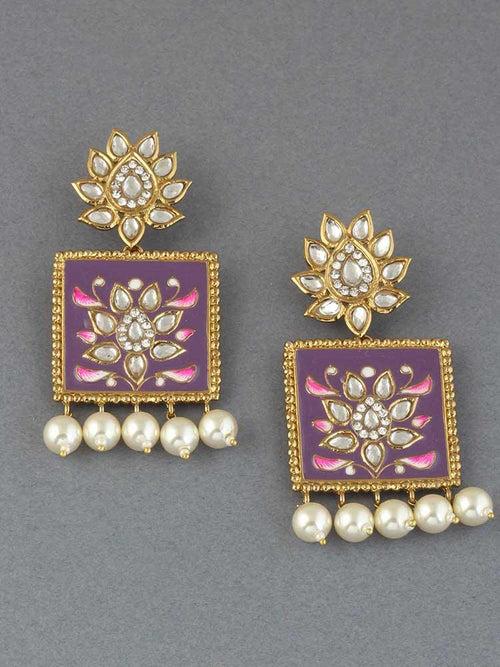 Purple Kalavati Studs