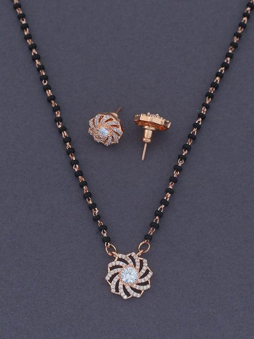 Rose Gold Mansastuti Mangalsutra Set