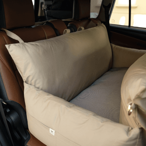 PoochMate Travel Bed for Medium Dogs : Beige & Brown