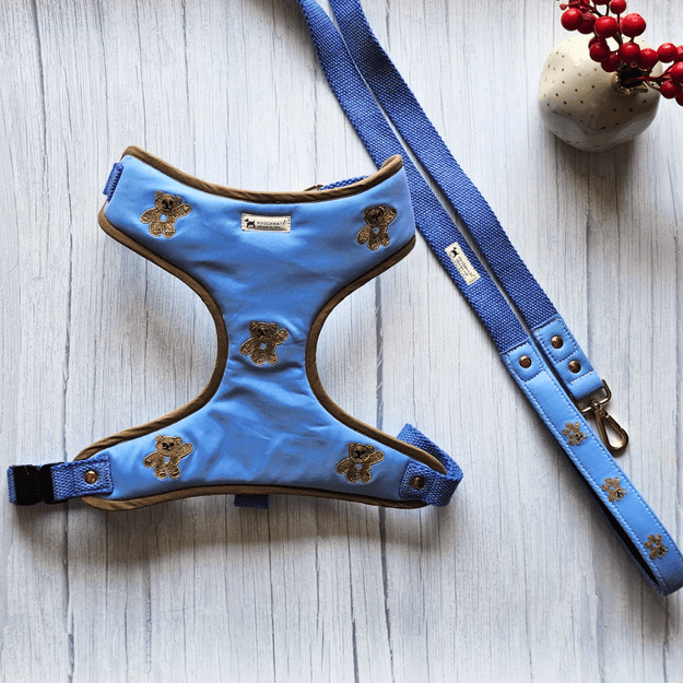 PoochMate Cornflower Blue Teddy Dog Harness Only