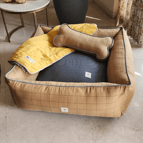 PoochMate Oxford Dog Bedding Set