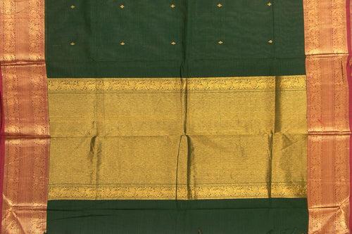 Green And Maroon Kanchi Cotton Saree For Office Wear PV NYC KC 1057