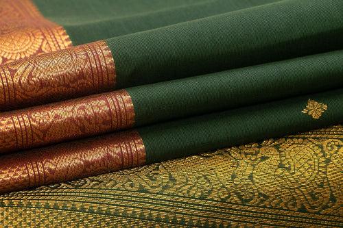 Green And Maroon Kanchi Cotton Saree For Office Wear PV NYC KC 1057
