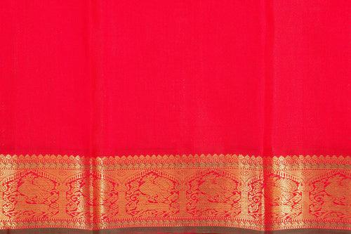 Magenta And Red Kanchipuram Silk Saree With Small Border Handwoven Pure Silk For Wedding Wear PV NYC 1097