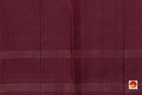 Manthulir Green And Maroon Kanchipuram Silk Saree With Small Border Handwoven Pure Silk For Festive Wear PV NYC 1059