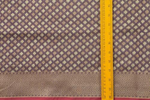 Mauve Banarasi Silk Cotton Saree For Party Wear PSC NYC 1115