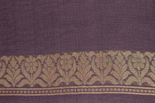 Mauve Banarasi Silk Cotton Saree For Party Wear PSC NYC 1115