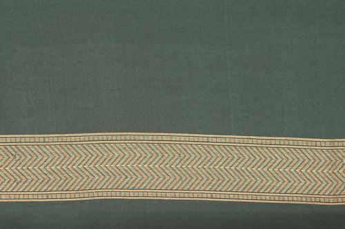 Pastel Grey Light Weight Banarasi Silk Cotton Saree With Antique Zari For Party Wear PSC NYC 1112