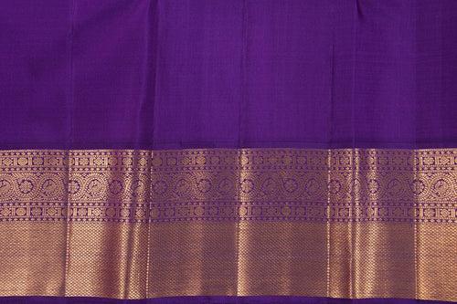 Pastel Pink And Violet Kanchipuram Silk Saree With Medium Border Handwoven Pure Silk For Wedding Wear PV NYC 1046