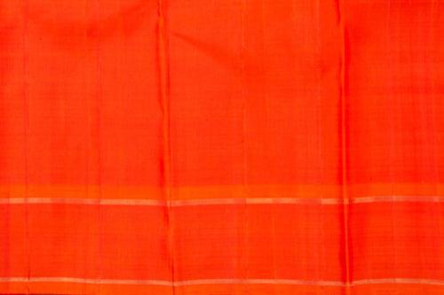 Pink And Orange Kanchipuram Silk Saree With Small Border Handwoven Pure Silk For Wedding Wear PV NYC 1016