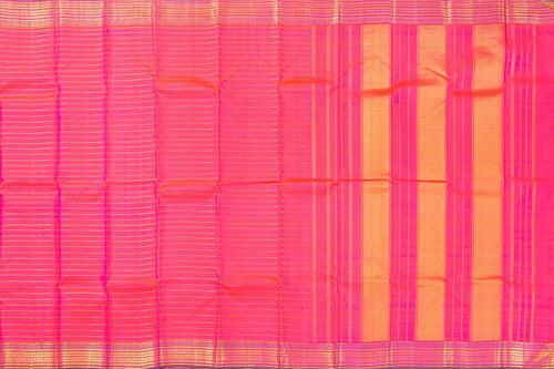 Pink Kanchipuram Silk Saree With Small Border Handwoven Pure Silk For Wedding Wear PV NYC 1036