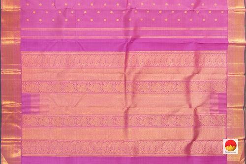 Pink Kanchipuram Vairaoosi Silk Saree With Medium Border Handwoven Pure Silk For Wedding Wear PV NYC 1070