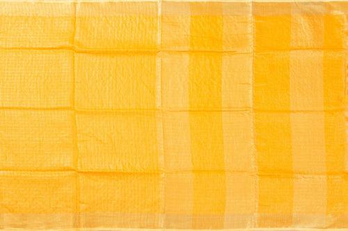 Yellow Pure Linen Saree Handwoven PL 2044