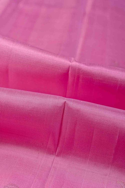 Baby Pink Kanchipuram Silk Saree