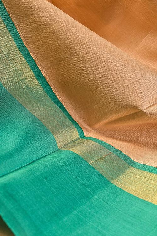 Cream Kanchipuram Silk Saree