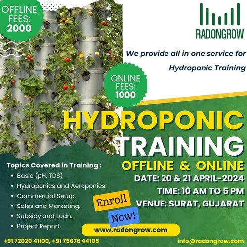 Two Days On-Site (Offline) & Online Hydroponic Training ( IN HINDI).