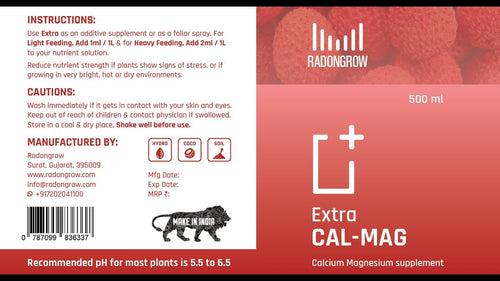 CaliMag 500 ML-Concentrated Blend of Calcium & Magnesium, Secondary Nutrient Deficiencies Helps Prevent Blossom End Rot & Tip Burn,