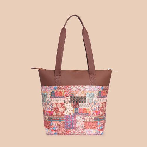 Ikat GreRe & Kutch Gamthi - Women's Work Bag & Everyday Tote Combo