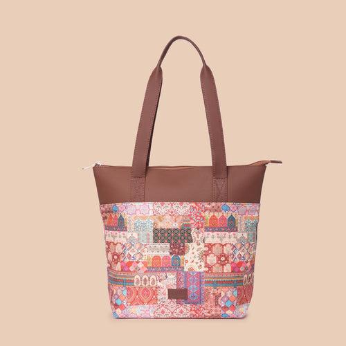 Ikat GreRe & Kutch Gamthi - Women's Work Bag & Everyday Tote Combo