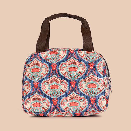 Paisley Print & Kovil Blue - Classic Backpack & Lunch Bag Combo