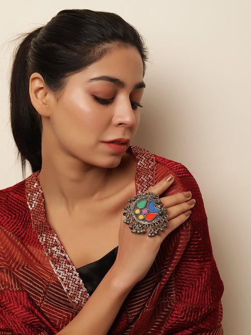 The Tringly Trinklets Afghani Adjustable Ring