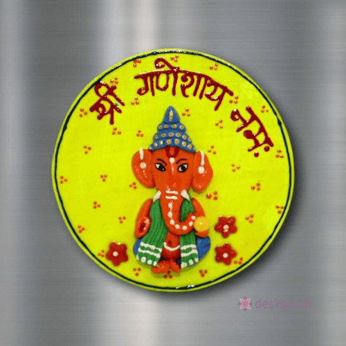 Ganesha Yellow - Fridge Magnet