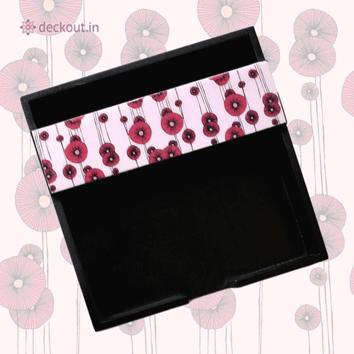 Paper Napkin Holder - Pink Poppy