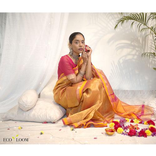 Kesar Ecoloom Cotton Silk Saree