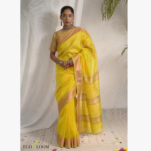 Kanaktaal Ecoloom Silk Cotton Saree