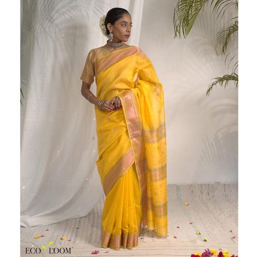 Harshingar Ecoloom Silk Cotton Saree