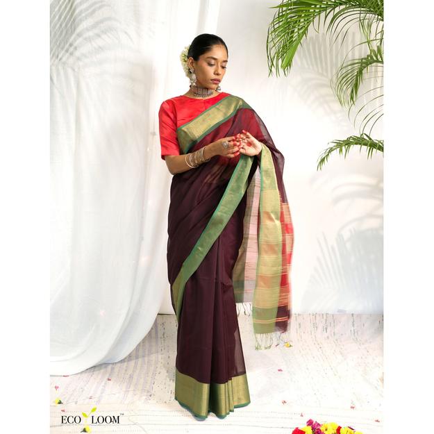 Moher Ecoloom Silk Cotton Saree