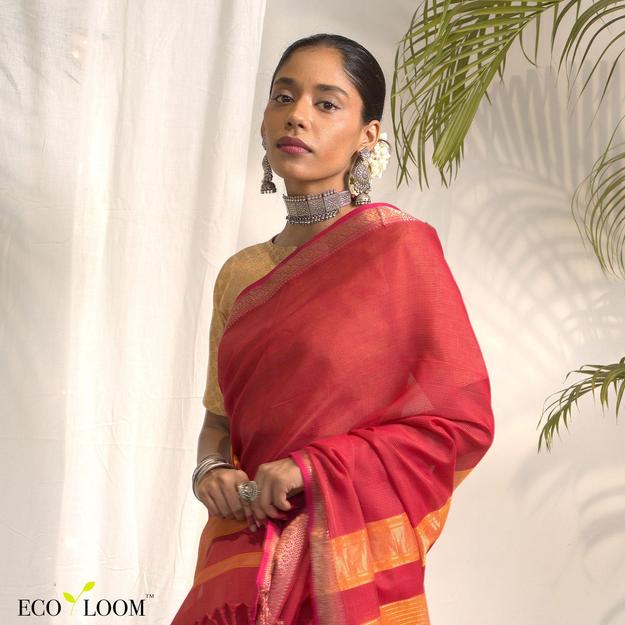 Dhara Ecoloom Cotton Silk Saree