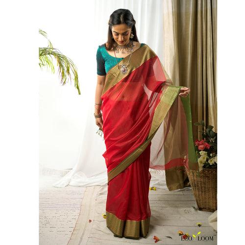 Amirtha Ecoloom Cotton Silk Handloom Saree