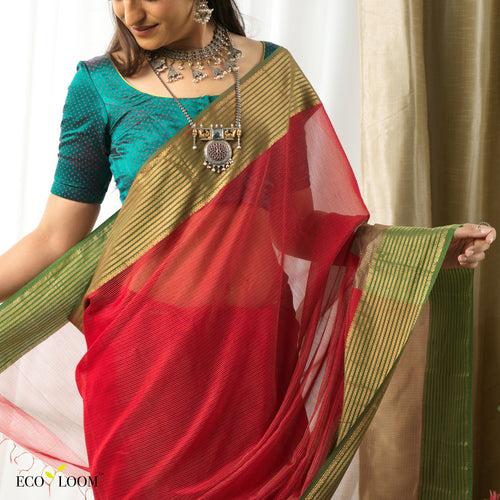 Amirtha Ecoloom Cotton Silk Handloom Saree